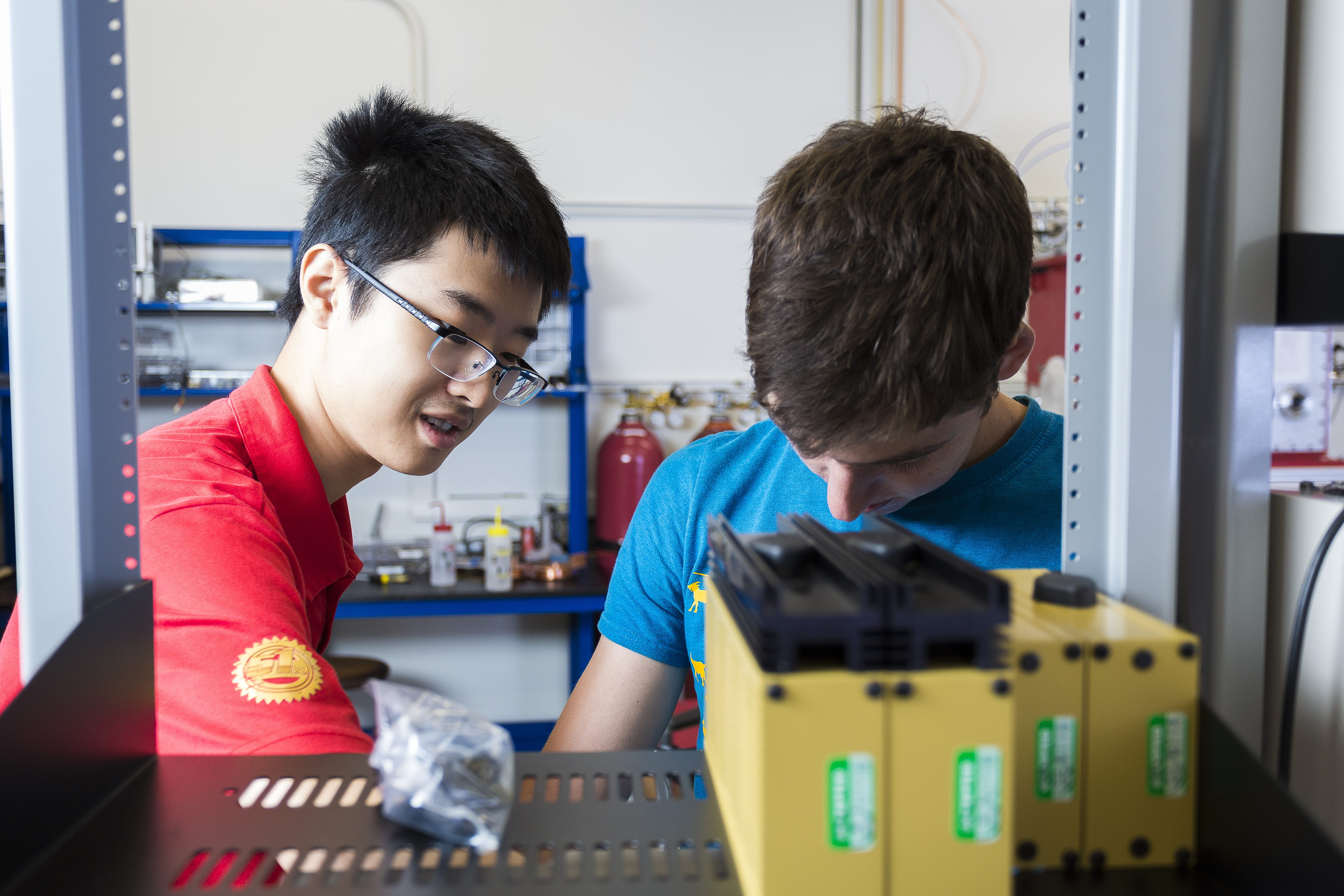 Students at work in a lab