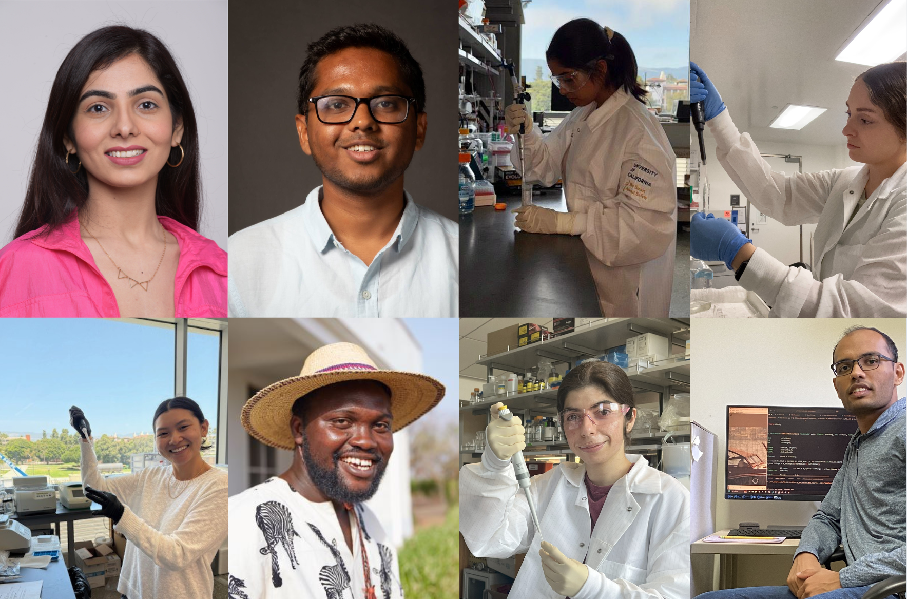 Collage of photos of RA recipients