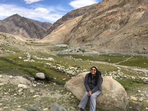 Swaroopa Lahiri in the field